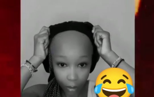 She really has a big forehead 🤭